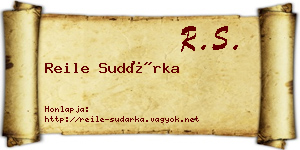 Reile Sudárka névjegykártya